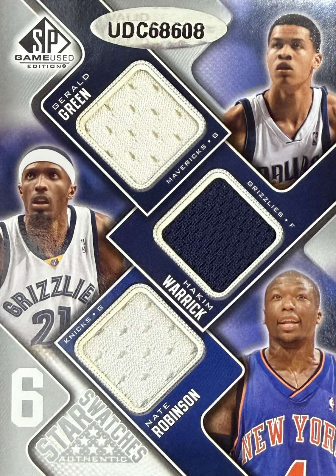 Nate Robinson/Gerald Green/Hakim Warrick/Antoine Wright/Joey Graham/Danny Granger 6 Game-Worn Patch Numbered /99 Star Swatches