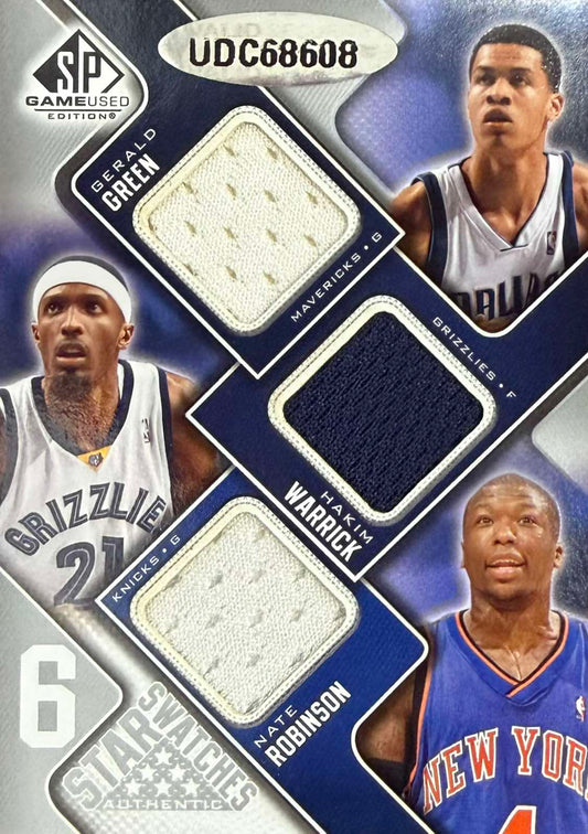 Nate Robinson/Gerald Green/Hakim Warrick/Antoine Wright/Joey Graham/Danny Granger 6 Game-Worn Patch Numbered /99 Star Swatches