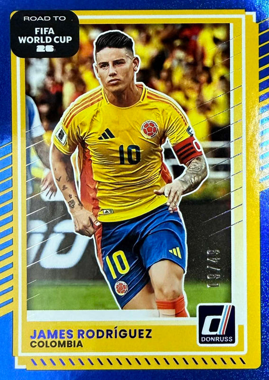 James Rodriguez Numbered /49 Panini Donruss World Cup