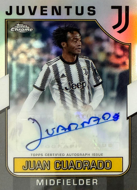 Juan Cuadrado Autograph Topps Chrome Juventus