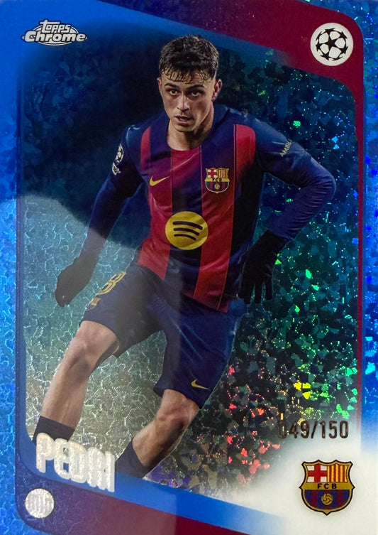 Pedri Numbered /150 Topps Chrome UCC