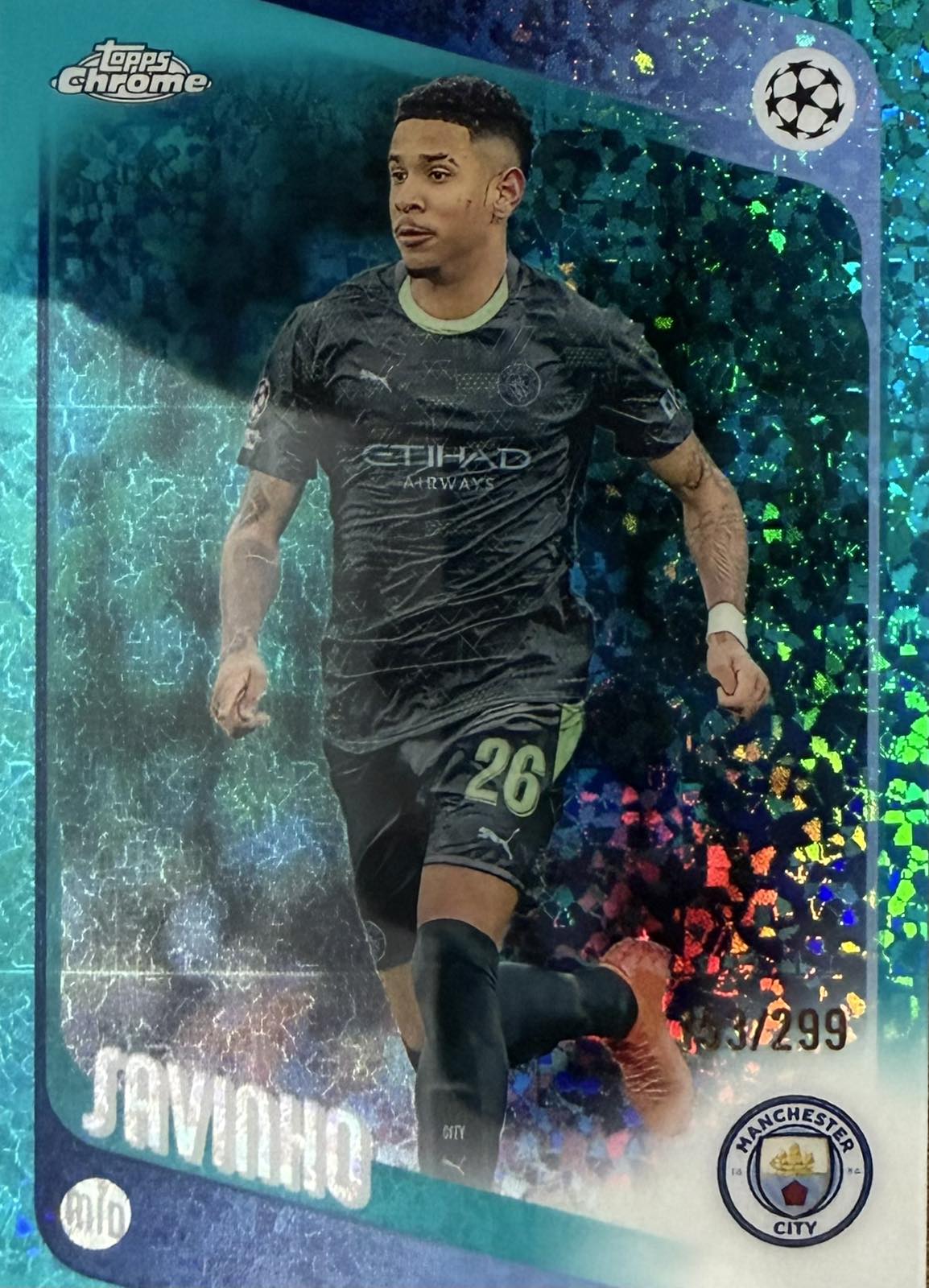 Savinho Numbered /299 Topps Chrome UCC