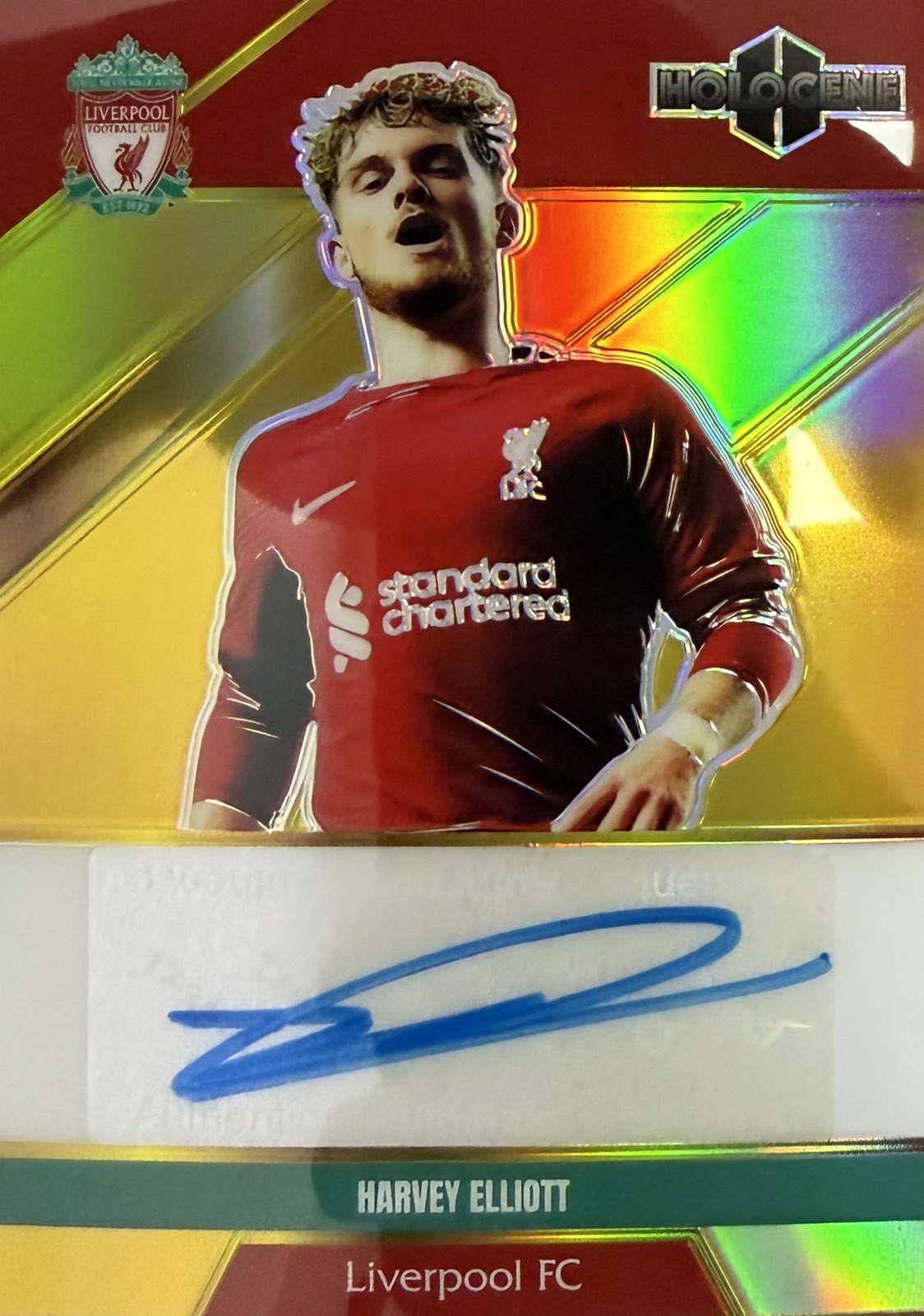 Harvey Elliot Autograph Numbered /10 Daka Holocene Liverpool