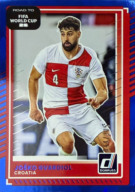 Josko Gvardiol Numbered /205 Donruss World Cup