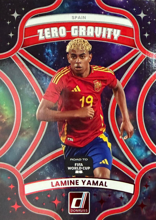 Lamine Yamal Zero Gravity Red Parallel Donruss World Cup