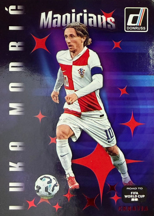 Luka Modric Magicians Red Parallel Donruss World Cup