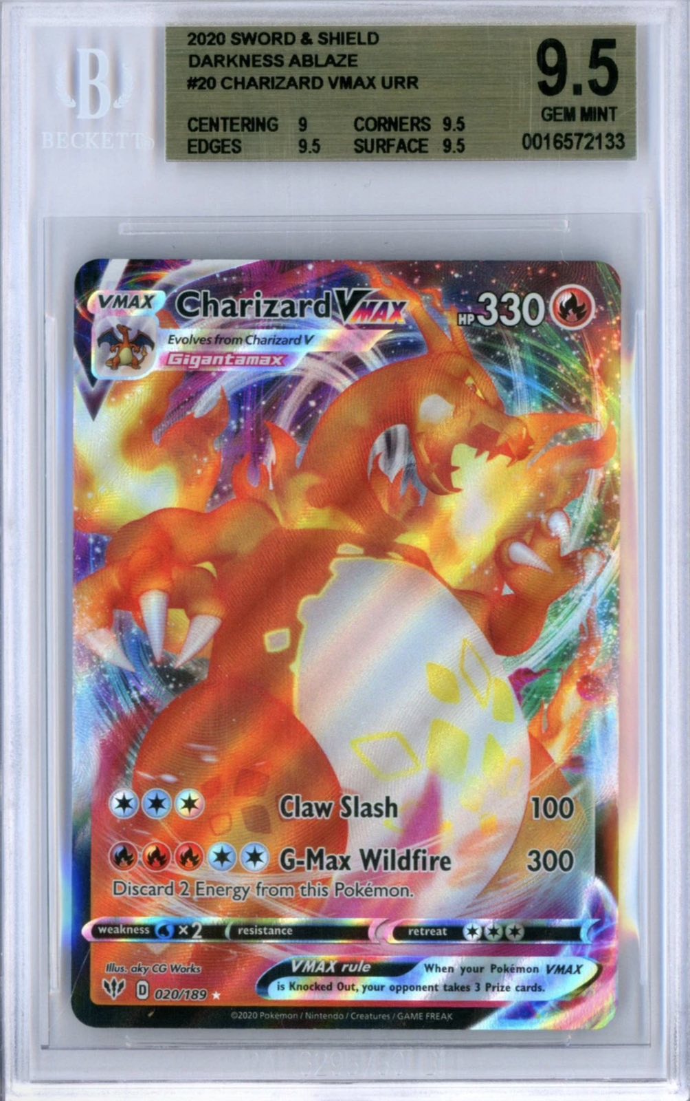 Charizard VMAX (DAA 20)(GRADED)(BGS)