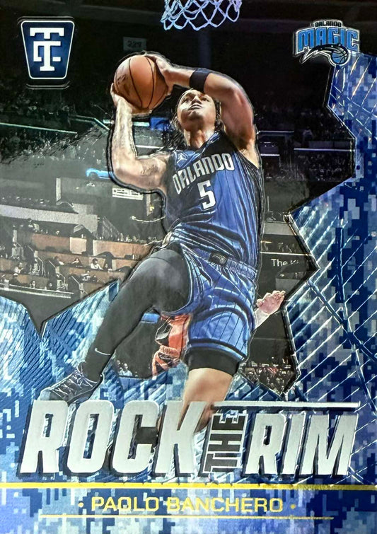 Paolo Banchero Numbered /35 Rock The Rim Blue Camo Panini Totally Certified