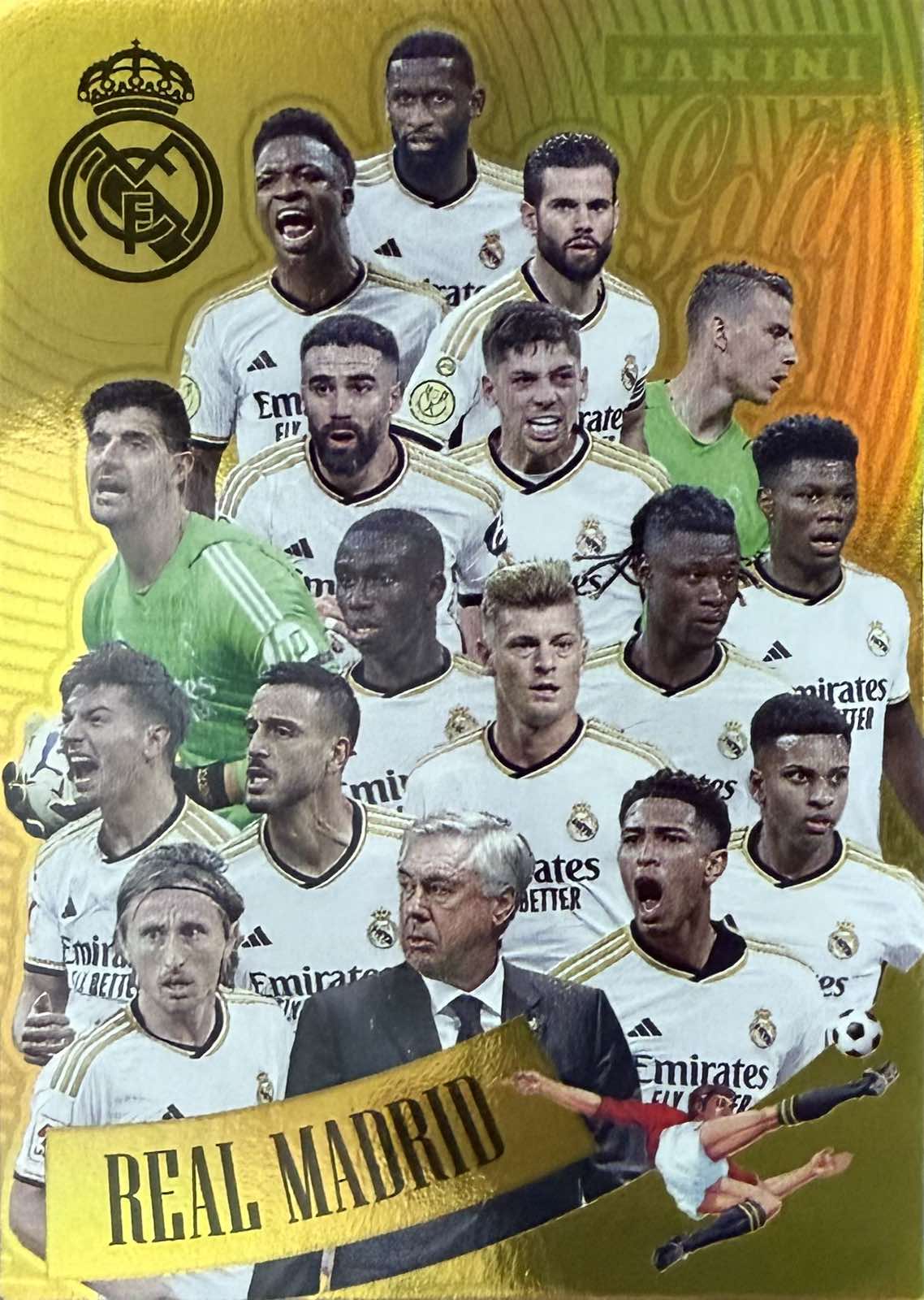 Real Madrid Gold Panini Tribute Real Madrid