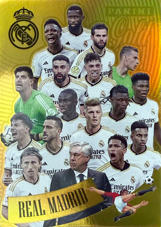 Real Madrid Gold Panini Tribute Real Madrid