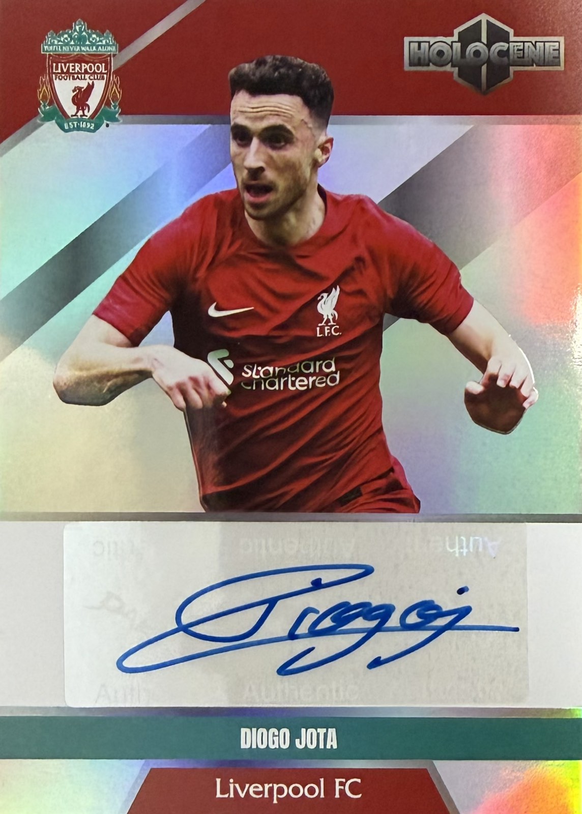Diogo Jota Autograph Numbered /99 Daka Holocene Liverpool