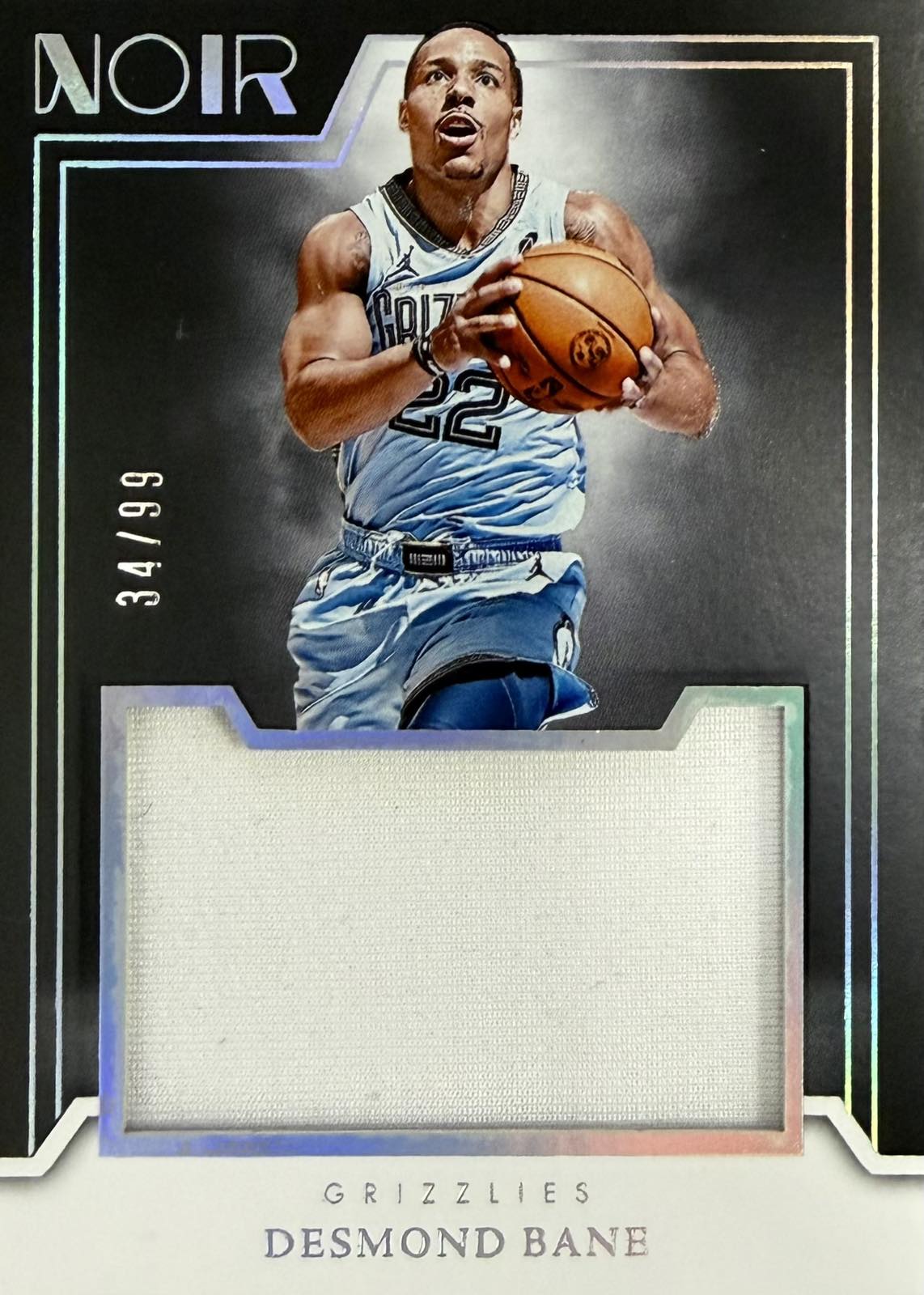 Desmond Bane Game-Worn Patch Numbered /99 Panini Noir