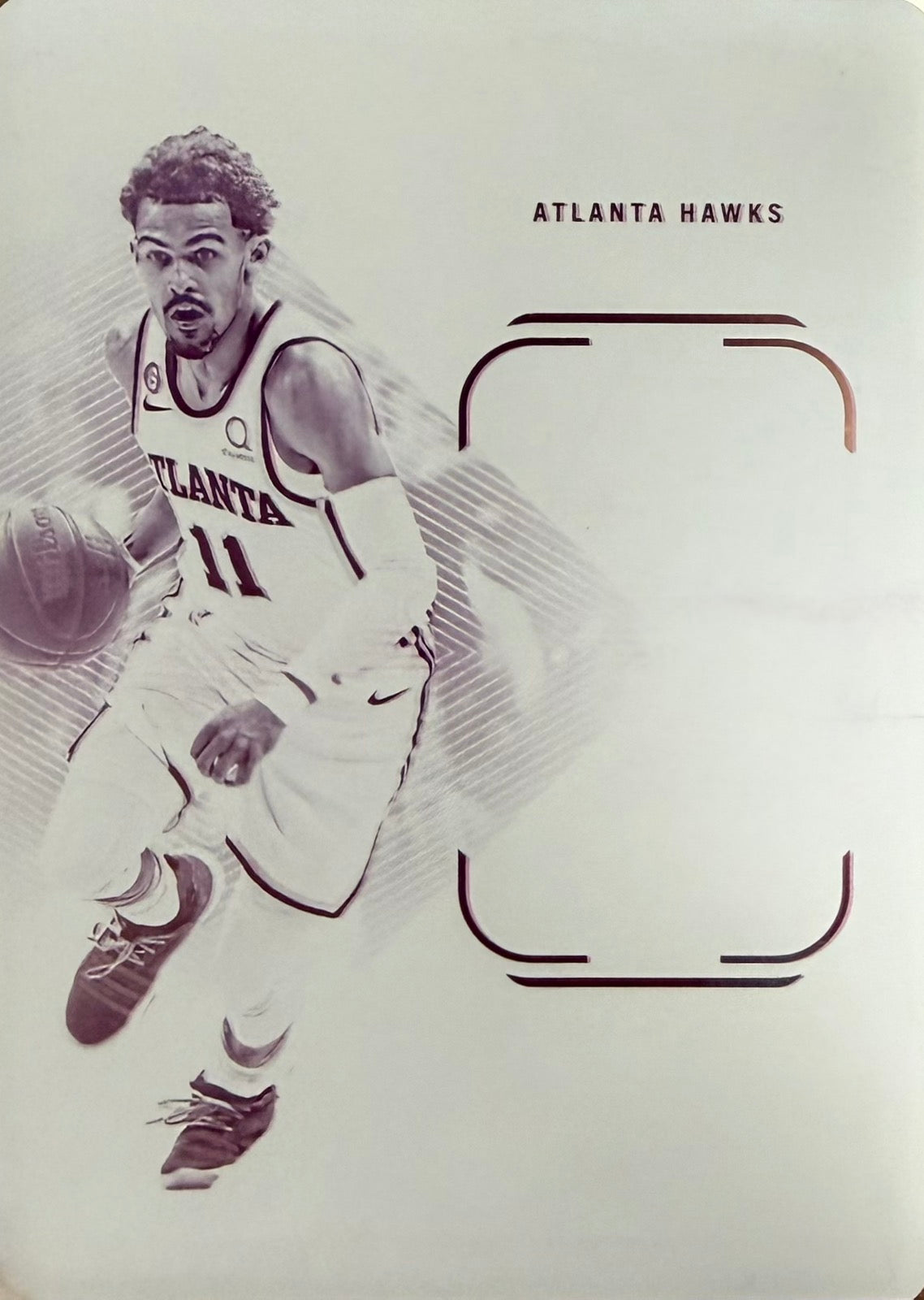 Trae Young Magenta Printing Plate 1/1 One of One Panini Flawless