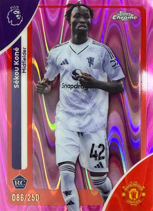 Sekou Kone Rookie Numbered /250 Topps Chrome EPL
