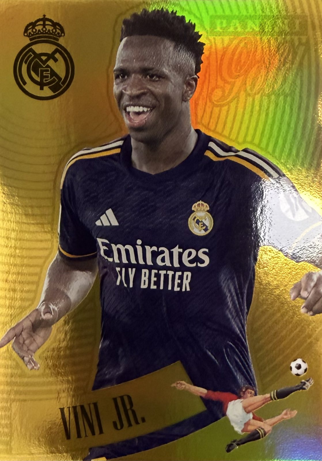 Vini Jr. Gold Panini Tribute Real Madrid