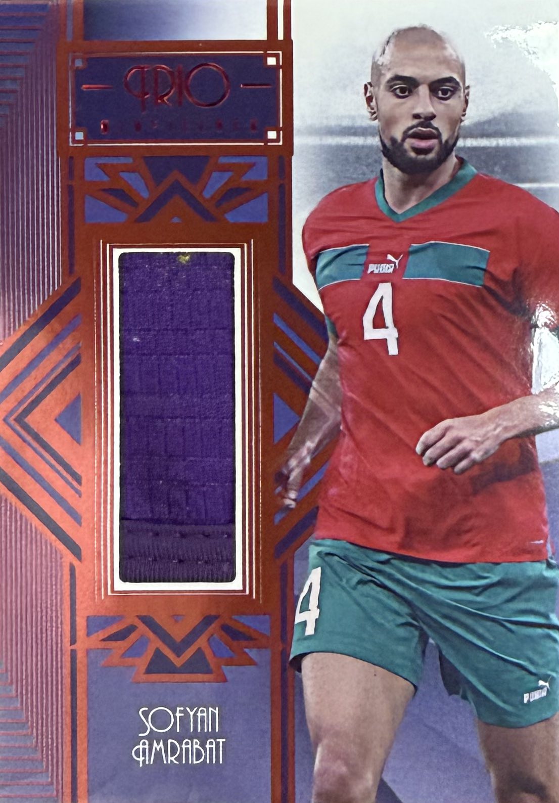 Sofyan Amrabat Game-Worn Patch Numbered /04 Futera