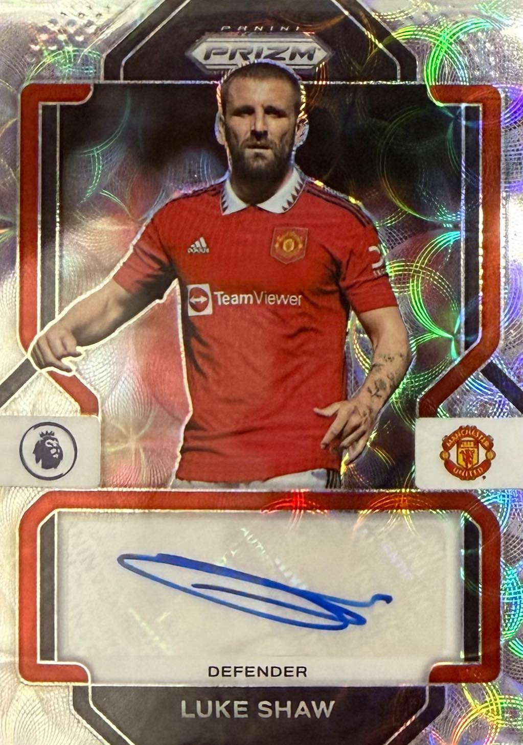 Luke Shaw Autograph Panini Prizm Choice