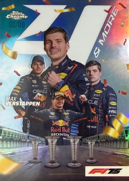 Max Verstappen Error Numbered /00 Topps Chrome