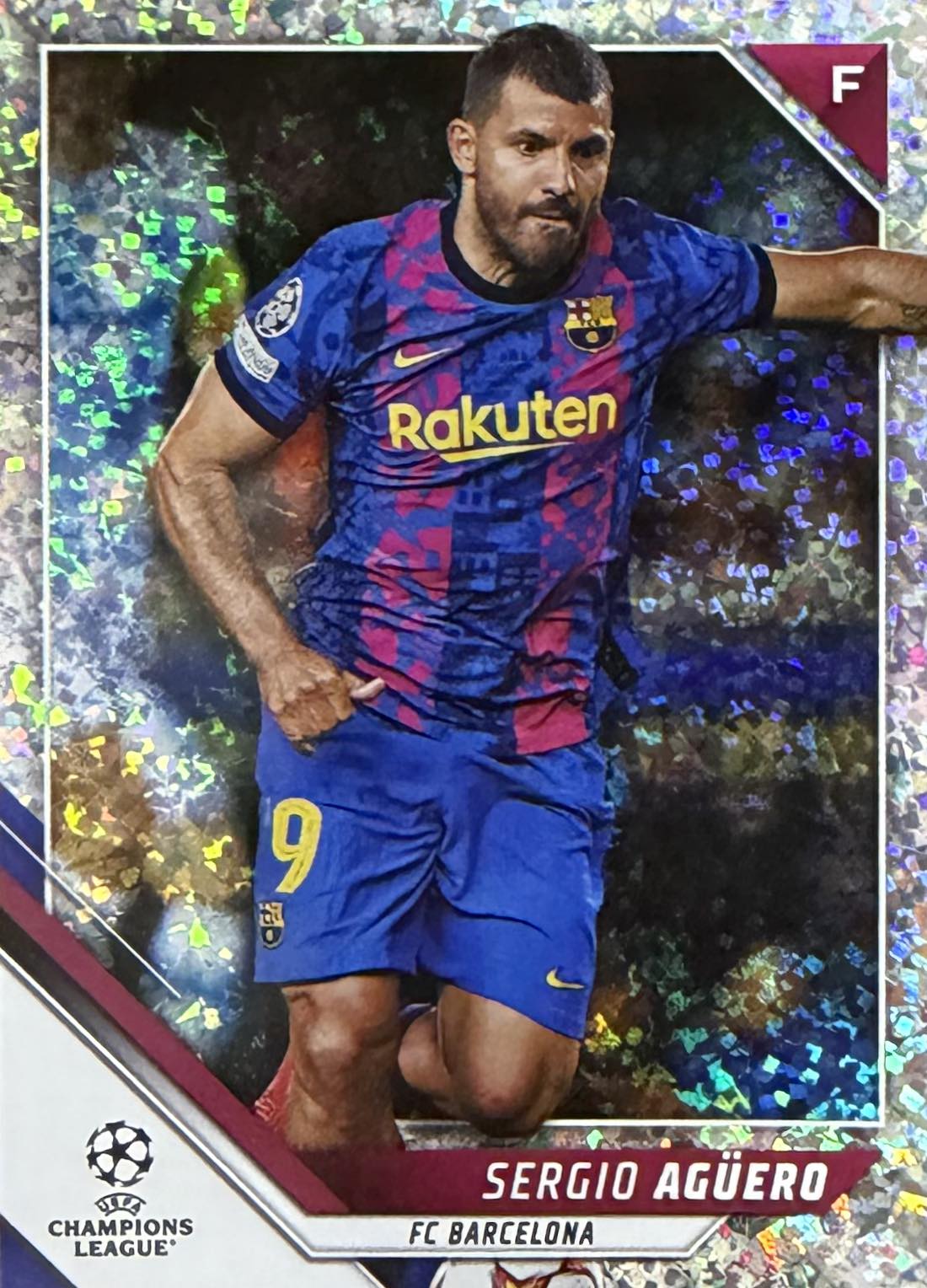 Sergio Aguero Mini Diamond Parallel Topps UCC