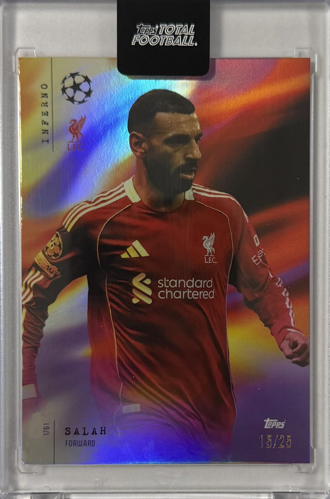 Mohamed Salah Numbered /25 Topps Total Football