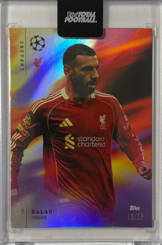 Mohamed Salah Numbered /25 Topps Total Football