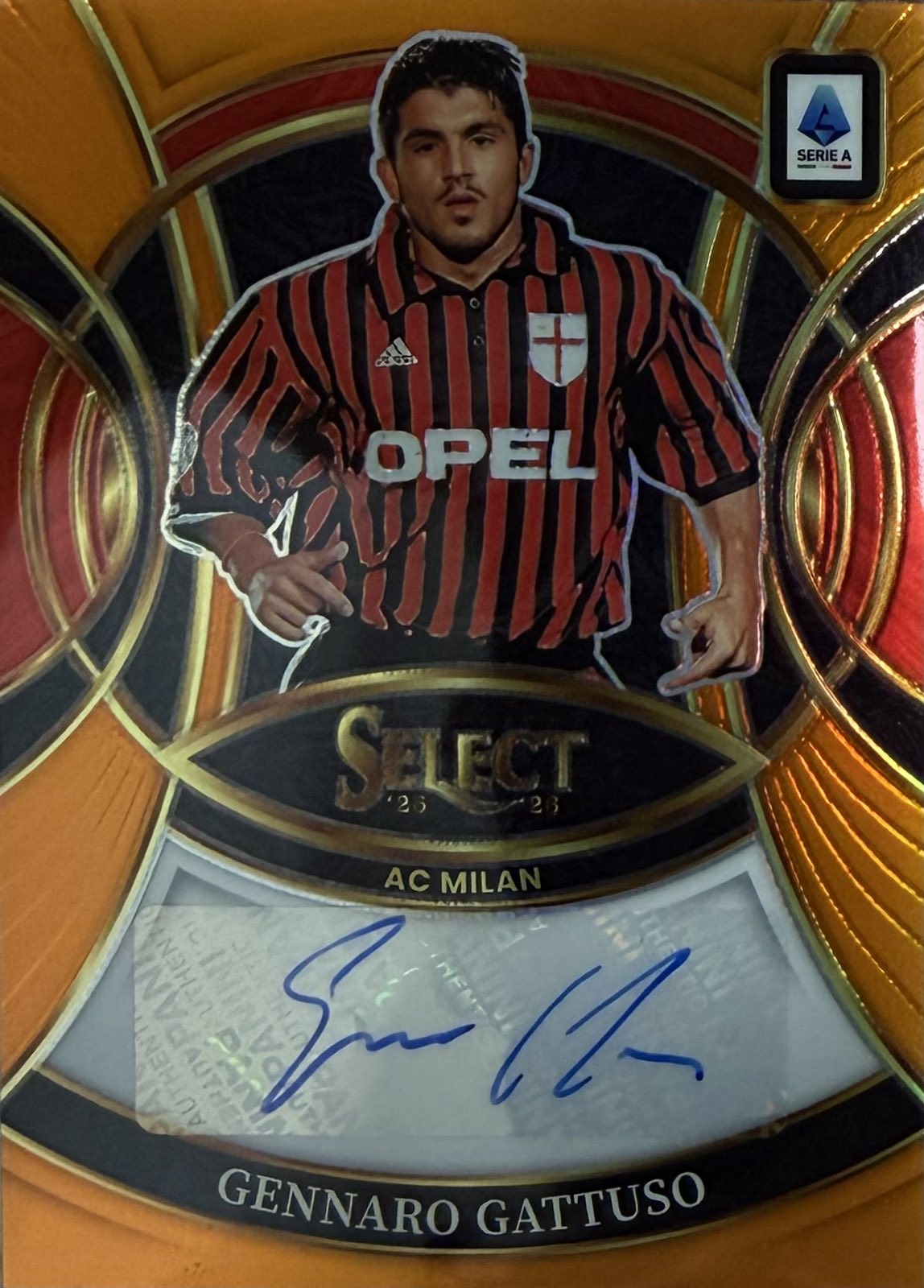 Gennaro Gattuso Autograph Numbered /49 Panini Select Serie A