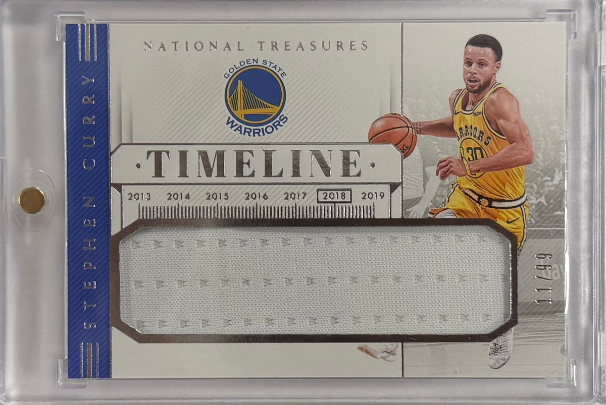 Stephen Curry Game-Worn Patch Numbered /99 Panini National Treasures