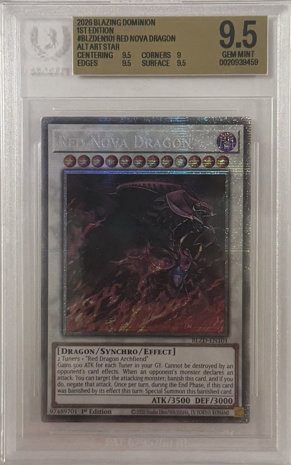 Red Nova Dragon (GRADED)(BGS)